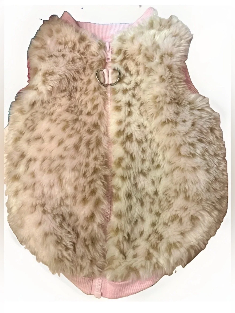 💋SMOOCHIE POOCH💋 CHEETAH FAUX FUR ZIP BOMBER JACKET🐾